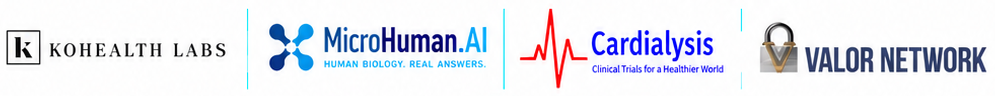 KoHealth Labs, MicroHuman.AI, Cardialysis, Valor Network