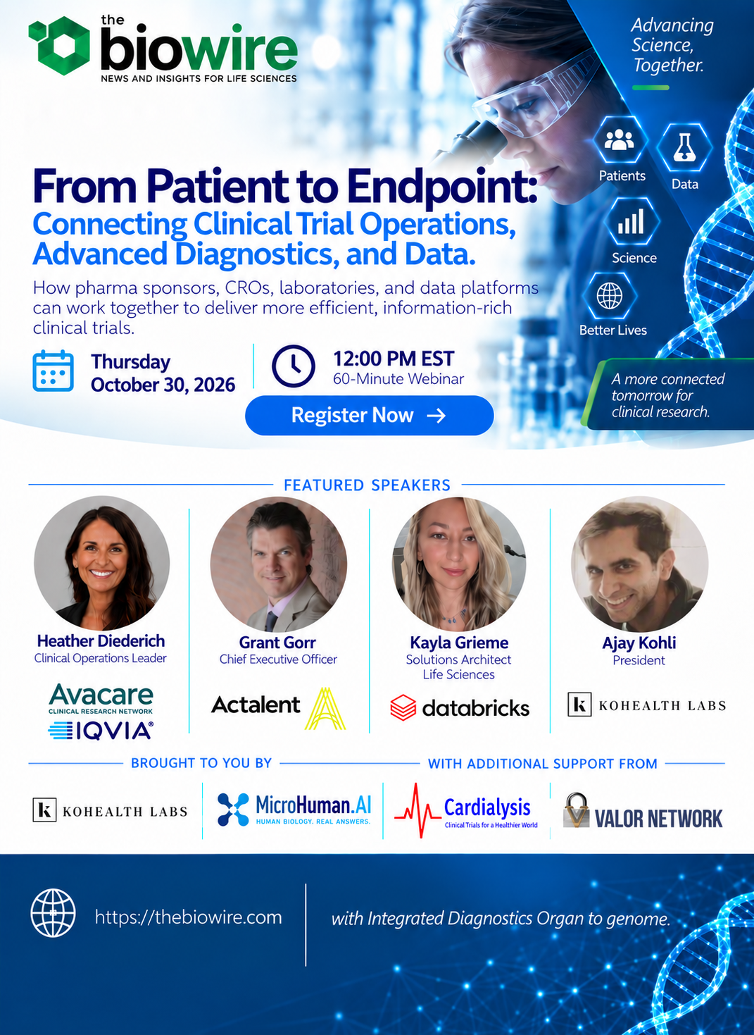 From Patient to Endpoint: Connecting Clinical Trial Operations, Advanced Diagnostics, and Data